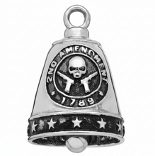 Load image into Gallery viewer, Large "Right to Bear Arms" Ride Bell® 2nd Amendment Motorcycle Bell Stainless Steel RB6L