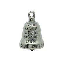 Load image into Gallery viewer, Military Support Ride Bell® Military Motorcycle Bell Stainless Steel RB71