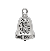 Load image into Gallery viewer, Military Support Ride Bell® Military Motorcycle Bell Stainless Steel RB71