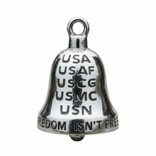 Load image into Gallery viewer, Military Support Ride Bell® Military Motorcycle Bell Stainless Steel RB71