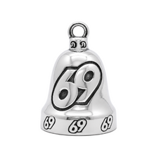 Load image into Gallery viewer, "69" Ride Bell® Motorcycle Bell Stainless Steel RB73