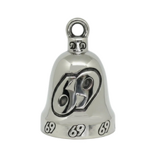 Load image into Gallery viewer, "69" Ride Bell® Motorcycle Bell Stainless Steel RB73
