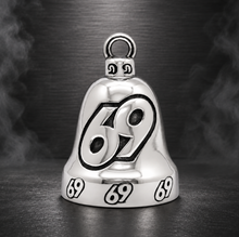 Load image into Gallery viewer, "69" Ride Bell® Motorcycle Bell Stainless Steel RB73