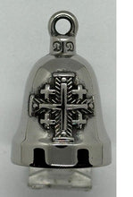 Load image into Gallery viewer, Stainless Steel Latin Religious Cross Motorcycle Ride Bell Deus Vult