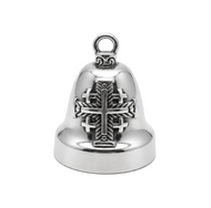 Latin Cross Ride Bell® Religious Motorcycle Bell Stainless Steel RB74