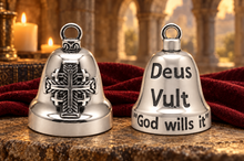 Load image into Gallery viewer, Latin Cross Ride Bell® Religious Motorcycle Bell Stainless Steel RB74