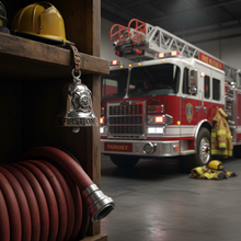 Load image into Gallery viewer, 1st Responder Ride Bell® Firefighters Motorcycle Bell Stainless Steel RB75
