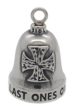 Load image into Gallery viewer, Stainless Steel Motorcycle Ride Bell ® Firefighter First Ones In Last Ones Out