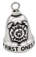 Load image into Gallery viewer, 1st Responder Ride Bell® Firefighters Motorcycle Bell Stainless Steel RB75