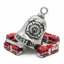 Load image into Gallery viewer, 1st Responder Ride Bell® Firefighters Motorcycle Bell Stainless Steel RB75