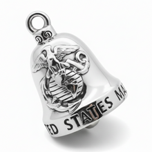 Load image into Gallery viewer, U.S. Marines Ride Bell® Military Motorcycle Bell Stainless Steel RB76