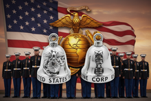 Load image into Gallery viewer, U.S. Marines Ride Bell® Military Motorcycle Bell Stainless Steel RB76