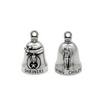 Load image into Gallery viewer, Shriners Ride Bell® "Helping Children" Motorcycle Bell Stainless Steel RB78