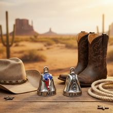 Load image into Gallery viewer, Texas Steer Ride Bell® Motorcycle Bell Stainless Steel RB79