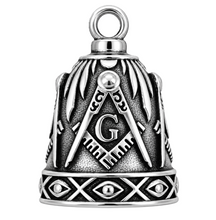 Load image into Gallery viewer, Mason's Insignia Ride Bell® Biker Guardian Bell Stainless Steel RB7
