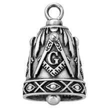 Load image into Gallery viewer, Mason's Insignia Ride Bell® Biker Guardian Bell Stainless Steel RB7