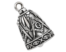 Load image into Gallery viewer, Mason's Insignia Ride Bell® Biker Guardian Bell Stainless Steel RB7
