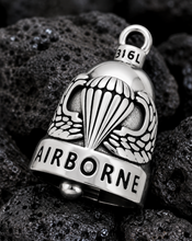 Load image into Gallery viewer, Airborne Ride Bell® Military Motorcycle Bell Stainless Steel RB81