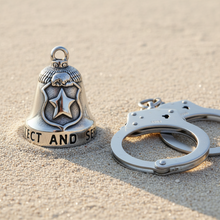Load image into Gallery viewer, Law Enforcement Ride Bell® Police Motorcycle Bell Stainless Steel RB83