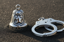 Load image into Gallery viewer, Law Enforcement Ride Bell® Police Motorcycle Bell Stainless Steel RB83