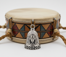 Load image into Gallery viewer, Indian Headdress Ride Bell® Biker Bell Stainless Steel RB8