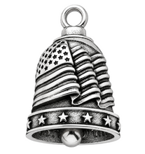 Load image into Gallery viewer, U.S.A. Flag Motorcycle Ride Bell® Stainless Steel Biker Bell RB9