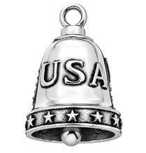 Load image into Gallery viewer, U.S.A. Flag Motorcycle Ride Bell® Stainless Steel Biker Bell RB9