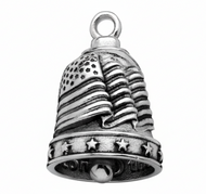 Large U.S.A. Flag Ride Bell® Biker Motorcycle Bell Stainless Steel RB9L