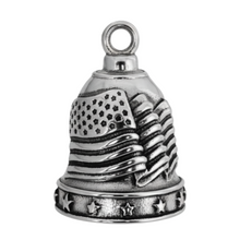 Load image into Gallery viewer, U.S.A. Flag Motorcycle Ride Bell® Stainless Steel Biker Bell RB9