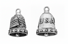 Load image into Gallery viewer, U.S.A. Flag Motorcycle Ride Bell® Stainless Steel Biker Bell RB9