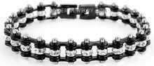 Load image into Gallery viewer, Heavy Metal Jewelry Ladies Motorcycle Mini Bike Chain Bracelet Stainless Steel Black
