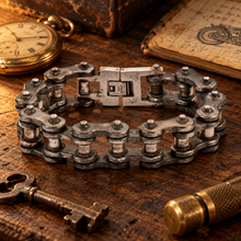 Load image into Gallery viewer, Men's 20mm Distressed Bike Chain Bracelet Stainless Steel SB10