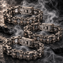 Load image into Gallery viewer, Men's 20mm Distressed Bike Chain Bracelet Stainless Steel SB10