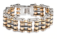 Biker Jewelry Men's Motorcycle Bike Chain Biker Bracelet Stainless Steel Multi-Color SB118