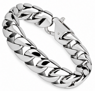 Men's 14mm Designer Cuban Link Bracelet Stainless Steel SB11