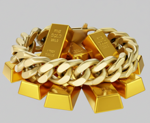 Load image into Gallery viewer, Gold Tone Satin Finish Curb Link Bracelet 16mm Men's Stainless Steel SB26