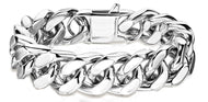 16mm Stainless Steel Bracelet Designer Cuban Link 3 lengths SB153