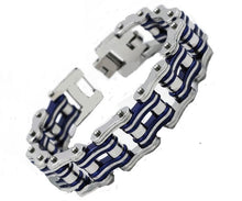 Load image into Gallery viewer, Primary Motorcycle Bike Chain Bracelet Stainless Steel SB17