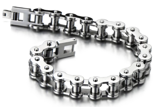 Biker Jewelry Men's Motorcycle Bike Chain Bracelet Stainless Steel SB18