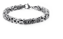 Load image into Gallery viewer, 4mm Byzantine Stainless Steel Bracelet