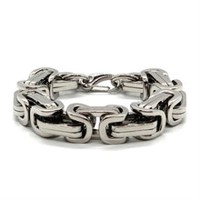 Load image into Gallery viewer, Biker Jewelry&#39;s Huge Byzantine Bracelet Stainless Steel SB19