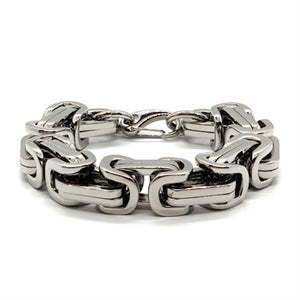 Biker Jewelry's Huge Byzantine Bracelet Stainless Steel SB19