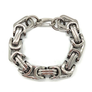 Biker Jewelry's Huge Byzantine Bracelet Stainless Steel SB19