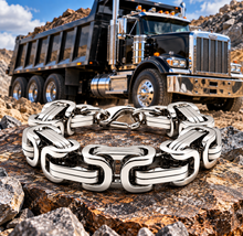 Load image into Gallery viewer, 17mm Byzantine Link Bracelet Huge Men's Stainless Steel SB19