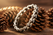 Load image into Gallery viewer, Unisex 10mm Silver &amp; Black Bike Chain Bracelet Stainless Steel SB1