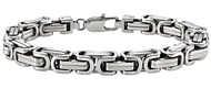 6mm Byzantine Link Bracelet Unisex Stainless Steel SB20