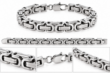 Load image into Gallery viewer, 6mm Byzantine Link Bracelet Unisex Stainless Steel SB20