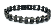 8mm All Gunmetal Mini Bike Chain Bracelet Stainless Steel SB216