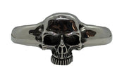 Men's Medium Skull Cuff Biker Bracelet Stainless Steel SB223