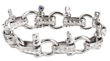 Load image into Gallery viewer, Stainless Steel Men or Women&#39;s Boat Jewelry Shackle Bracelet SB226